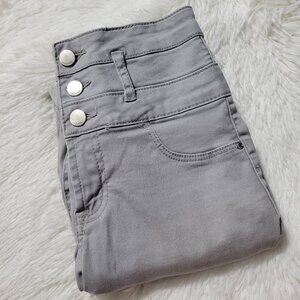 Refuge High Waisted Light Gray Jeans